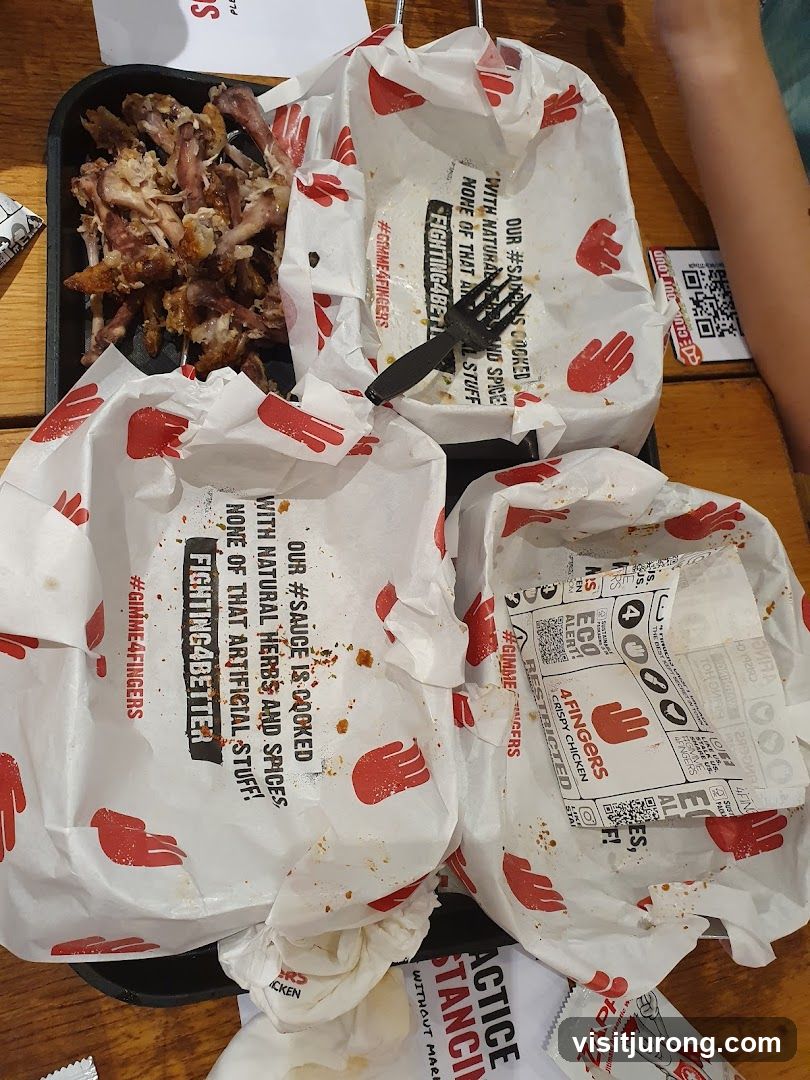 Leftover Chicken Bones and Wrappers