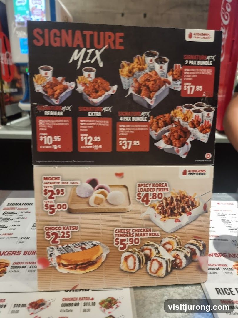 4 Fingers Crispy Chicken Menu