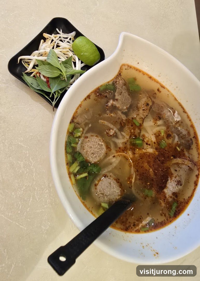 Pho with Beef and Meatballs