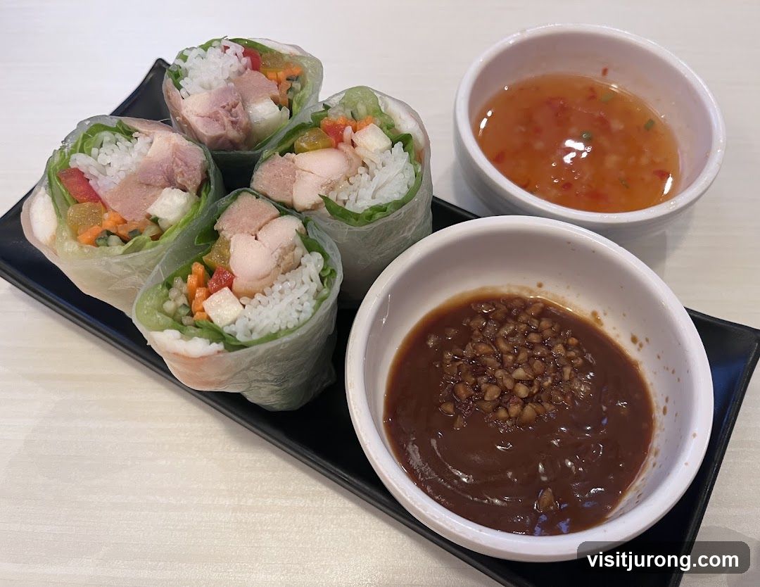 Fresh Spring Rolls with Dipping Sauces