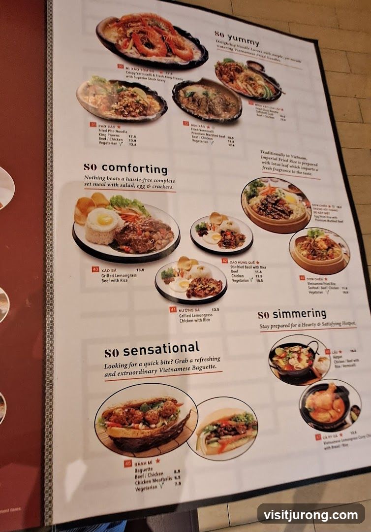 Vietnamese Menu