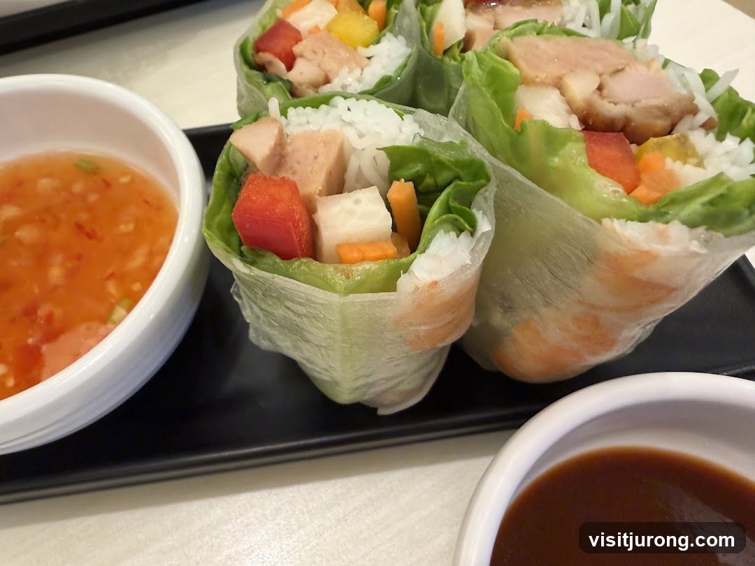 Fresh Spring Rolls with Dipping Sauces