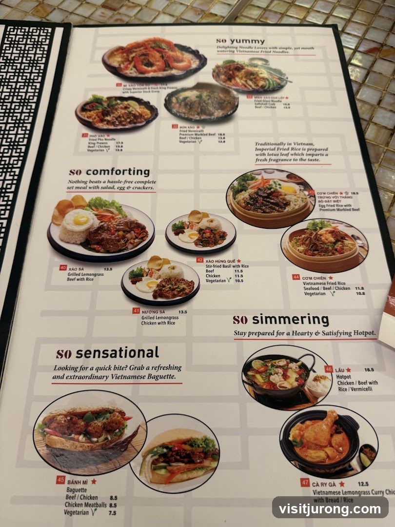 Vietnamese Menu