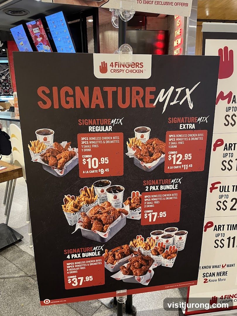 4 Fingers Crispy Chicken Signature Mix Menu