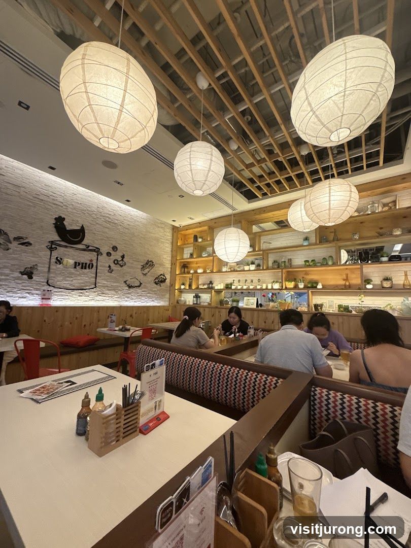 Restaurant Interior with Lanterns