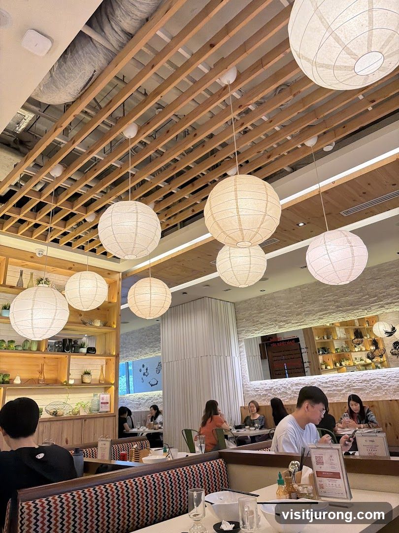 Restaurant Interior with Lanterns