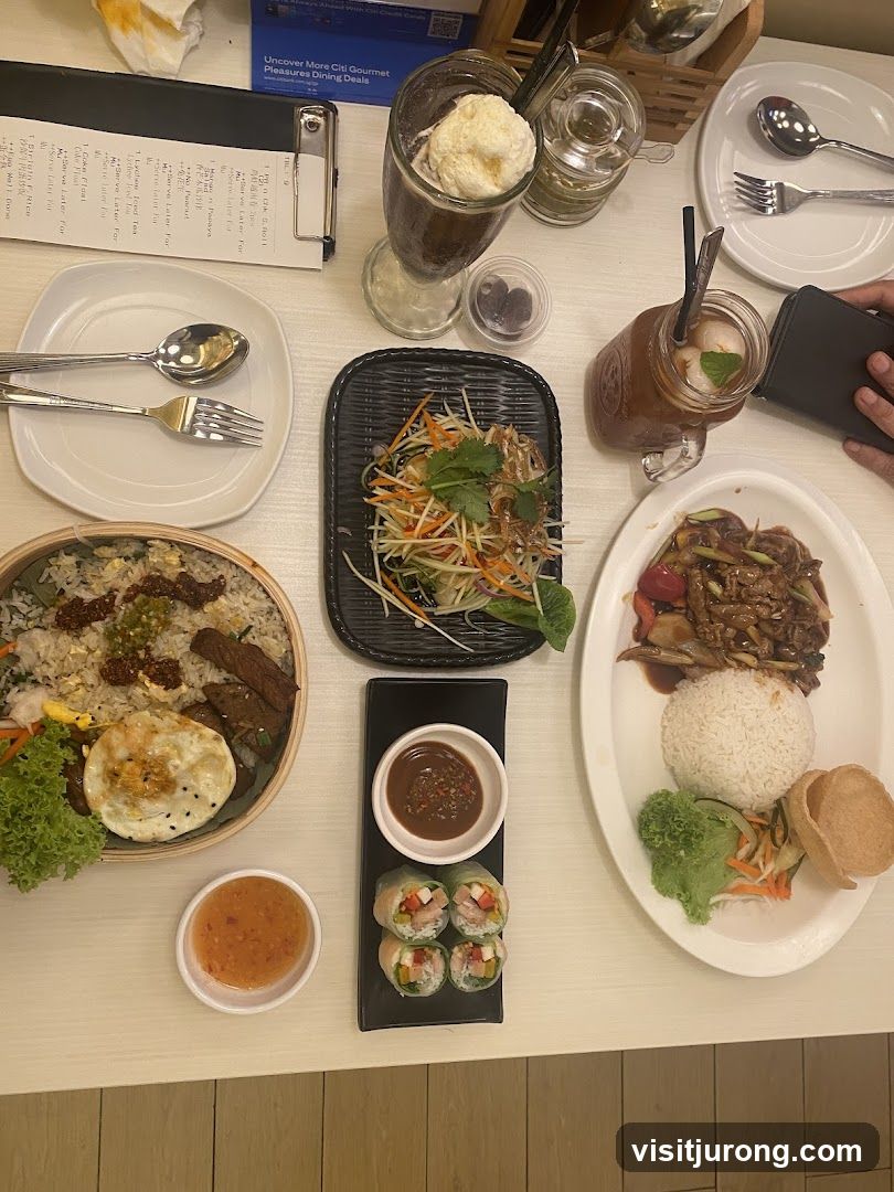 Table with Food and Drinks