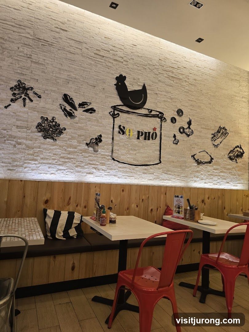 Restaurant Interior with Pho-Themed Decor