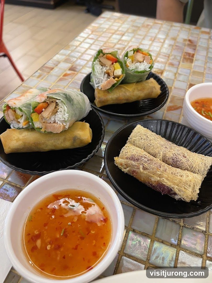 Spring Rolls and Dipping Sauce