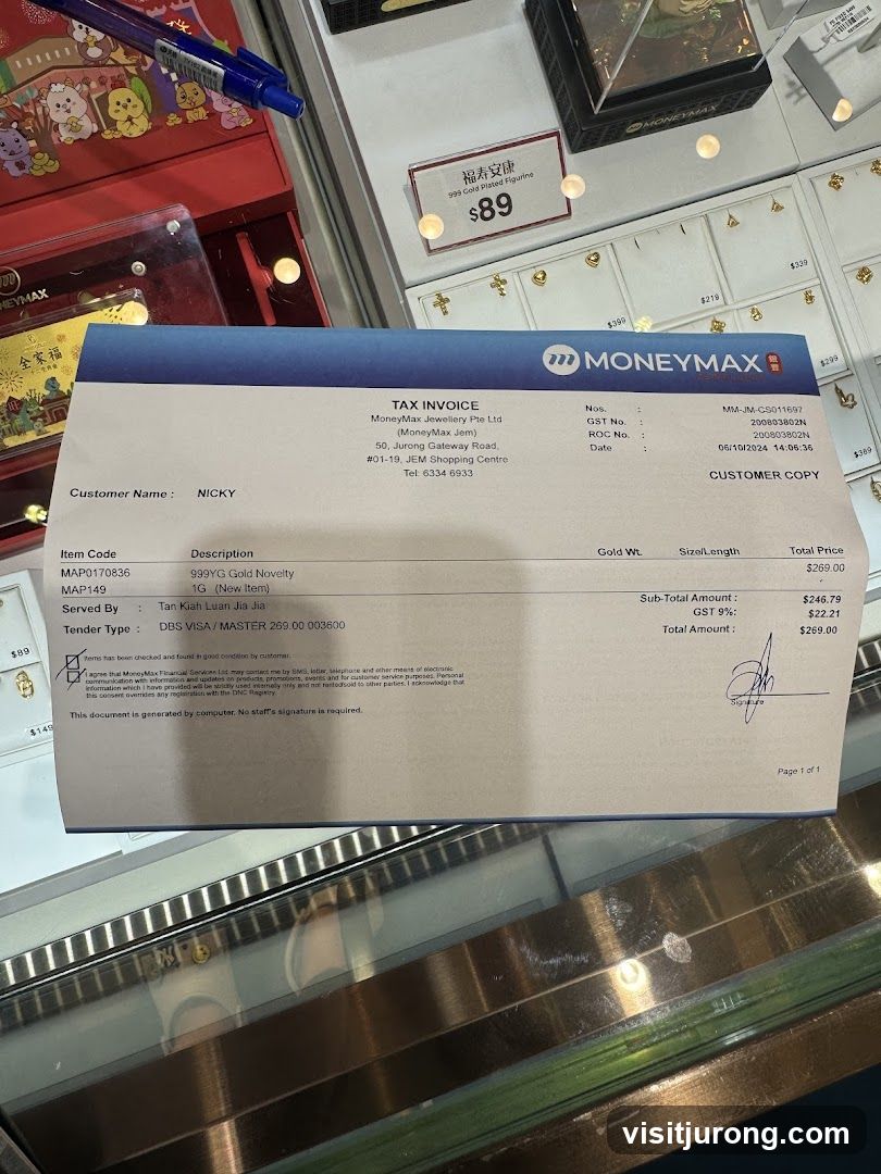 MoneyMax Tax Invoice