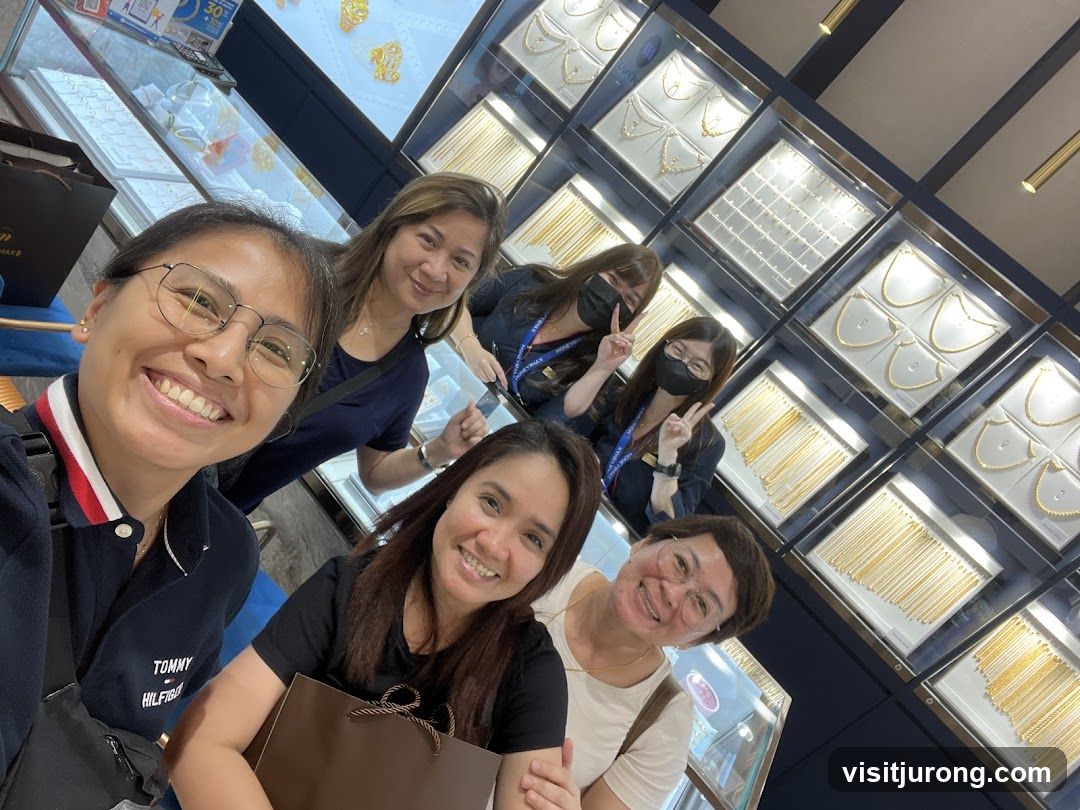 Group of women in a jewelry store