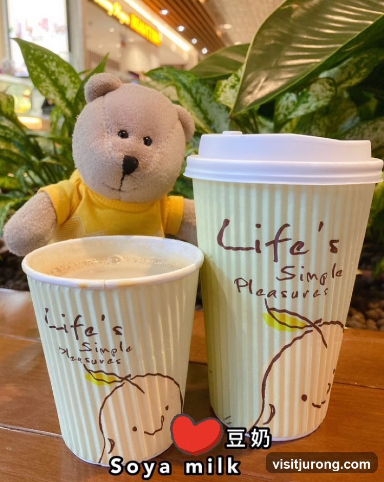 Soya Milk Cups with Teddy Bear