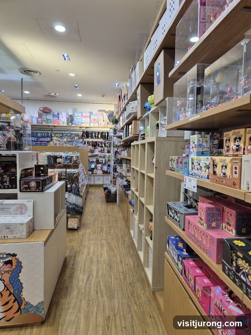 Store Interior with Shelves of Merchandise