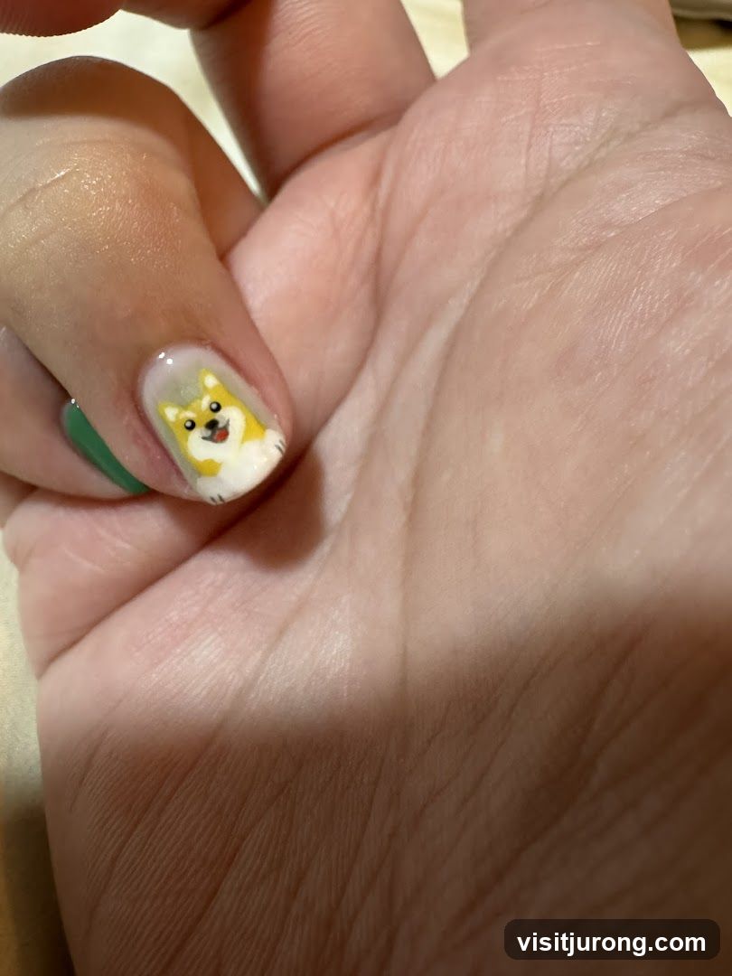 Shiba Inu Nail Art