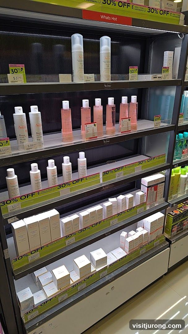 Skincare Products on Shelves