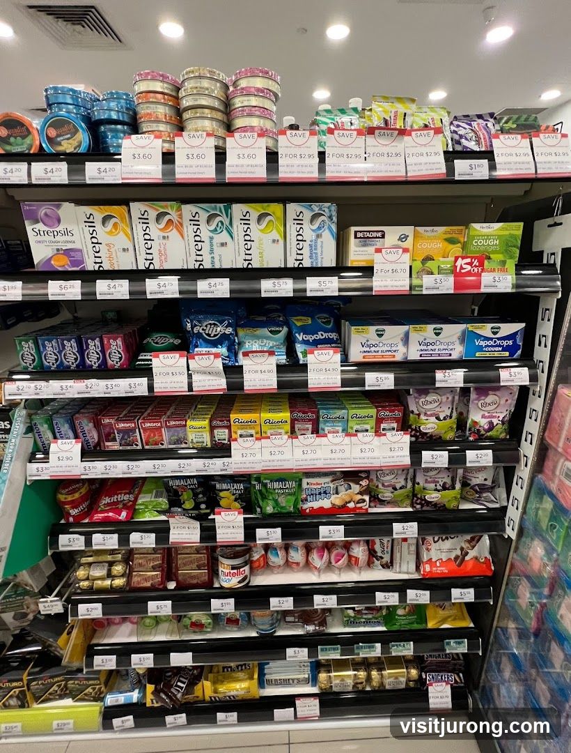Confectionery and Health Products Aisle