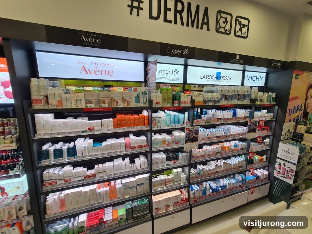 Skincare Products Display