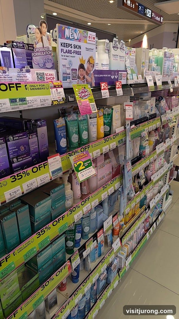 Skincare Products on Display