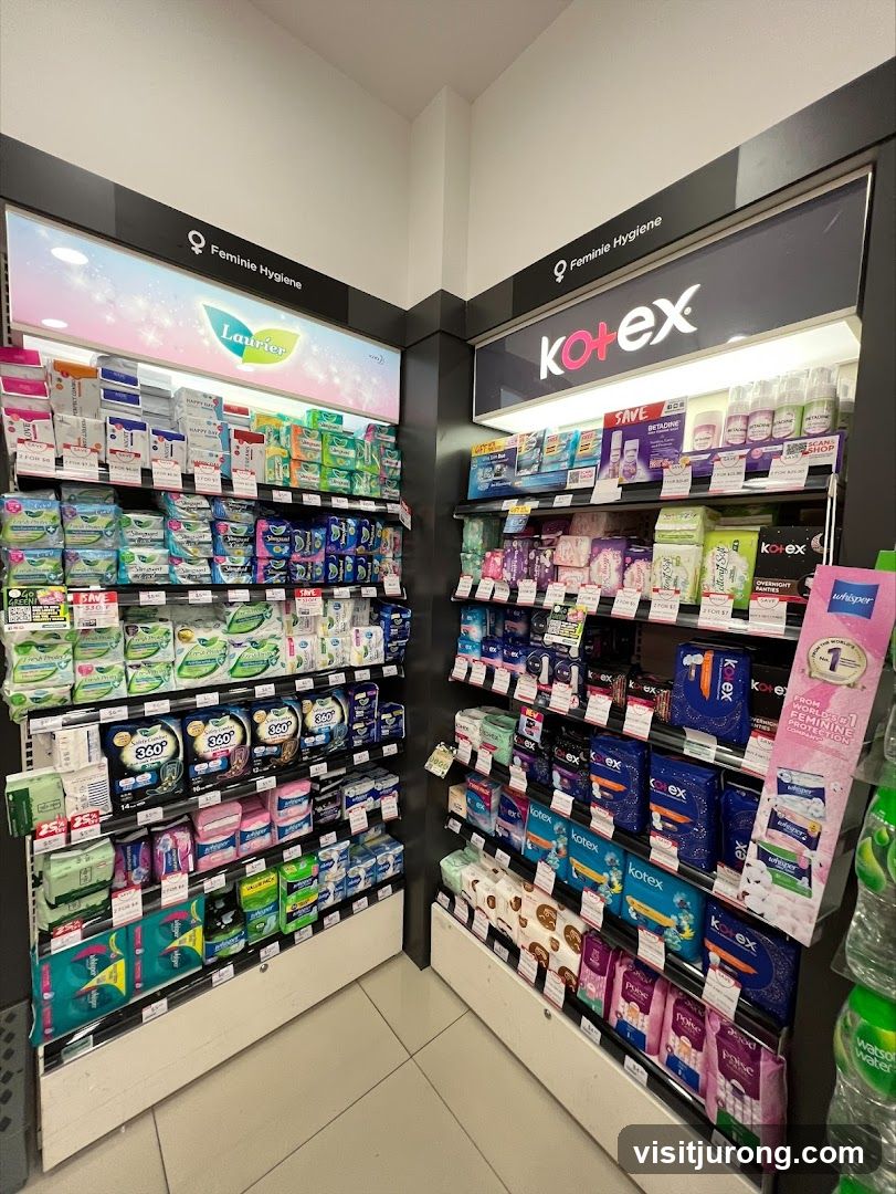 Feminine Hygiene Products Display