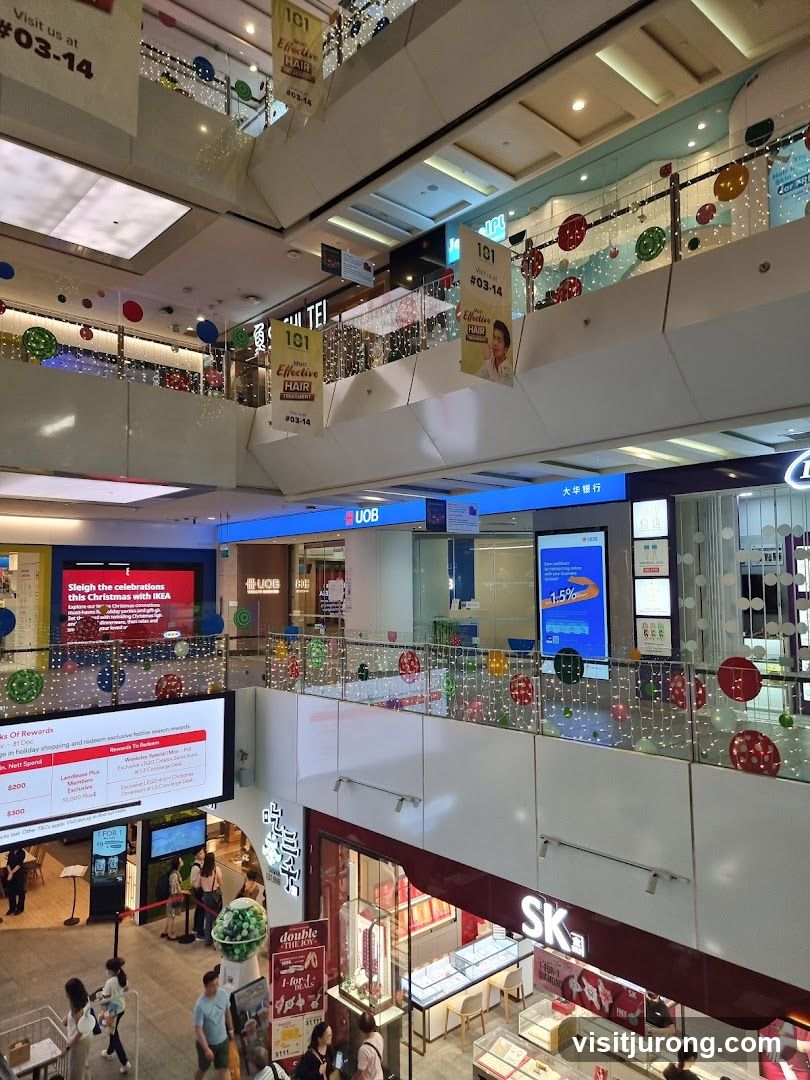 Mall Interior with Decorations
