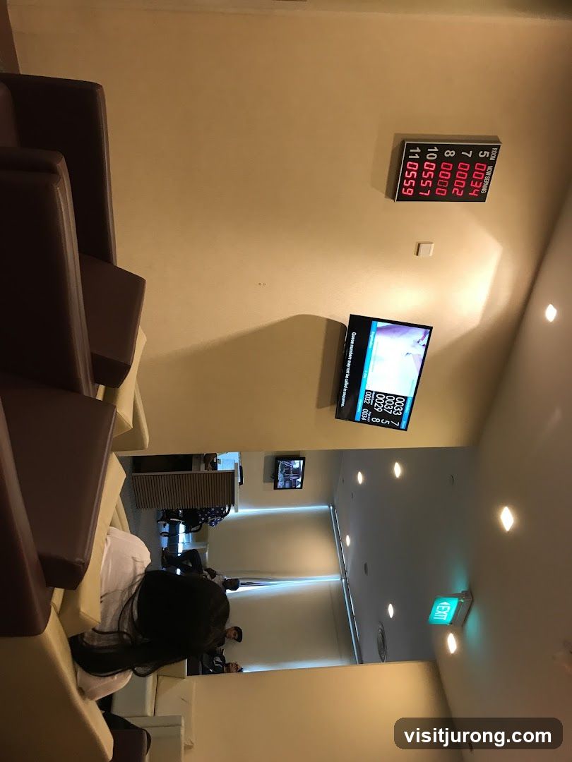 Waiting Area with Digital Display