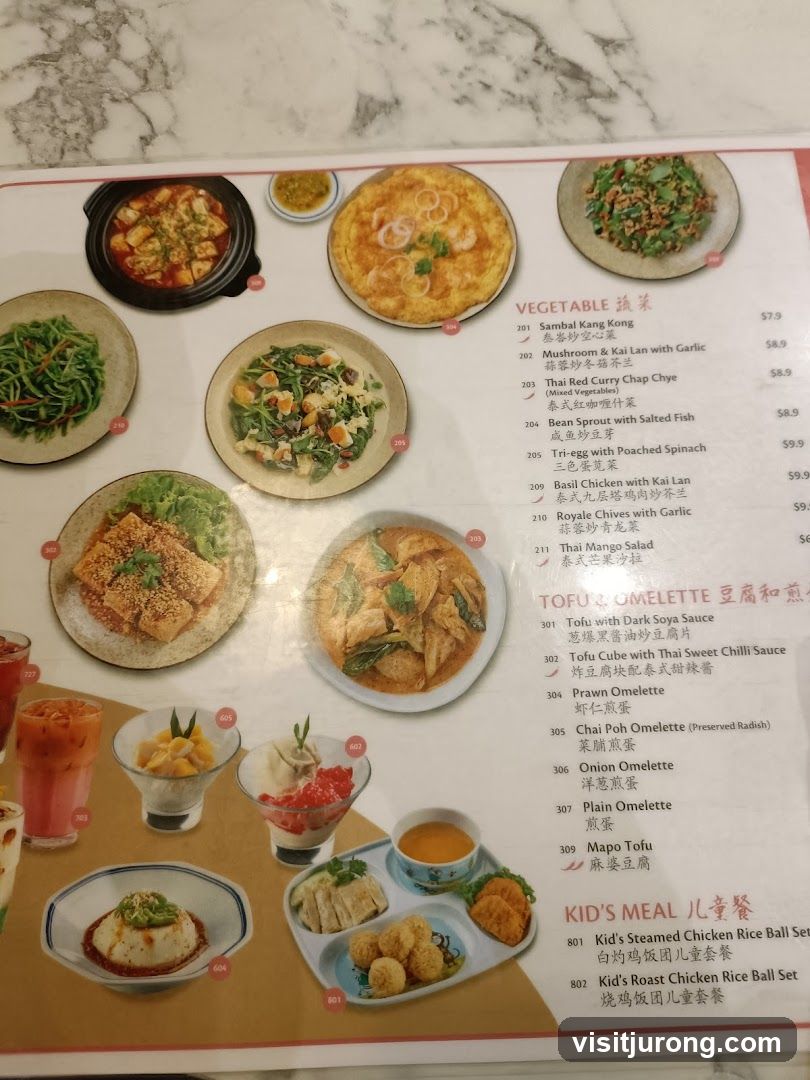 VEGETABLE TOFU & OMELETTE KID'S MEAL