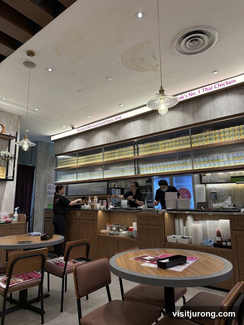 Restaurant Interior with Staff