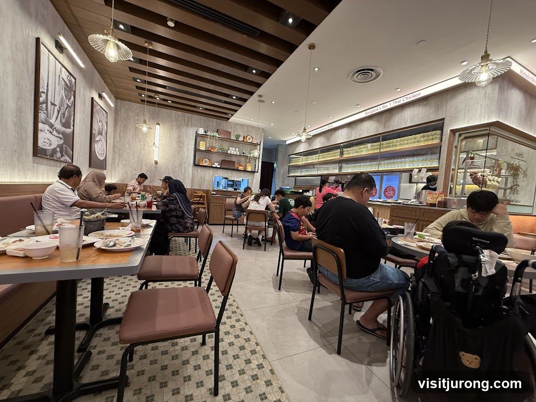 Restaurant Interior with Diners