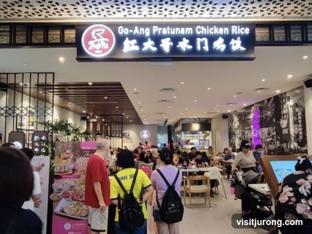 Restaurant Interior with Signage