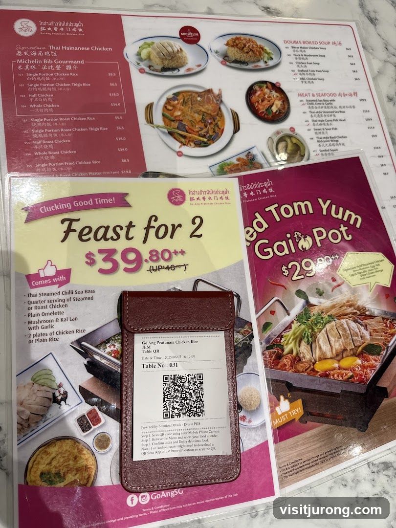 Restaurant Menu and Bill