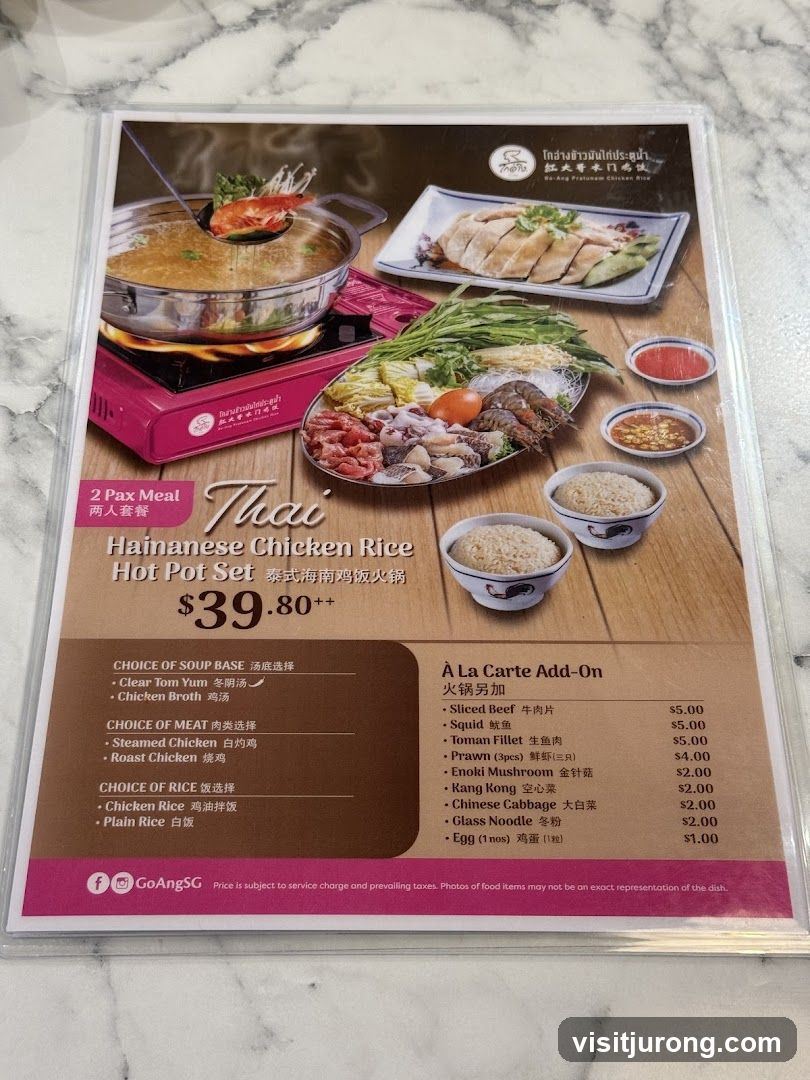 Thai Hainanese Chicken Rice Hot Pot Set