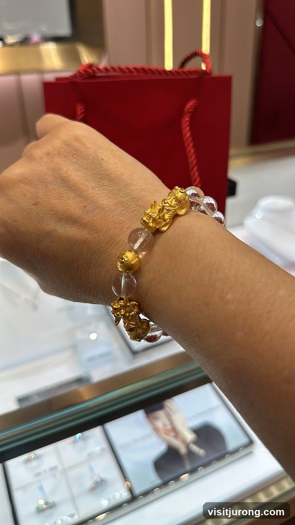 Bracelet with Gold Charms