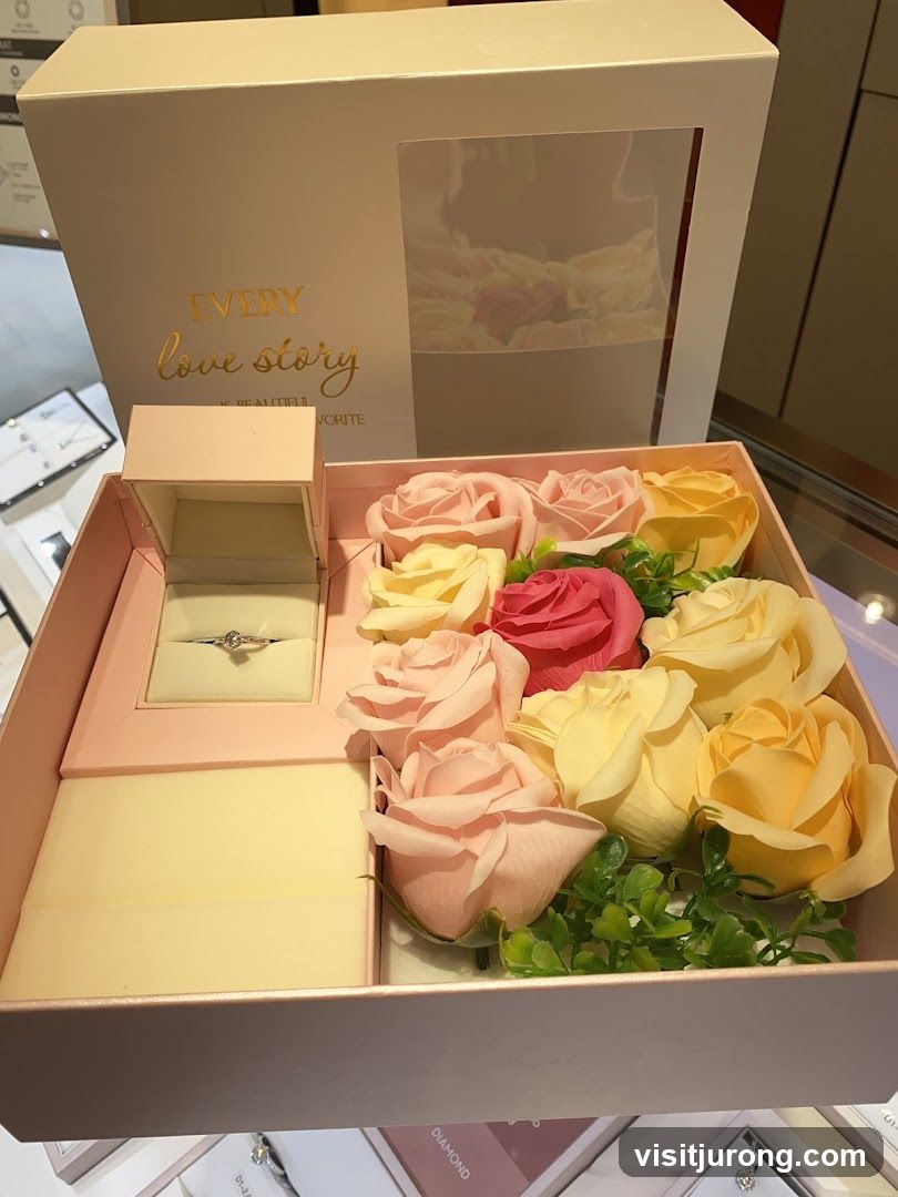 Jewelry Gift Box with Flowers