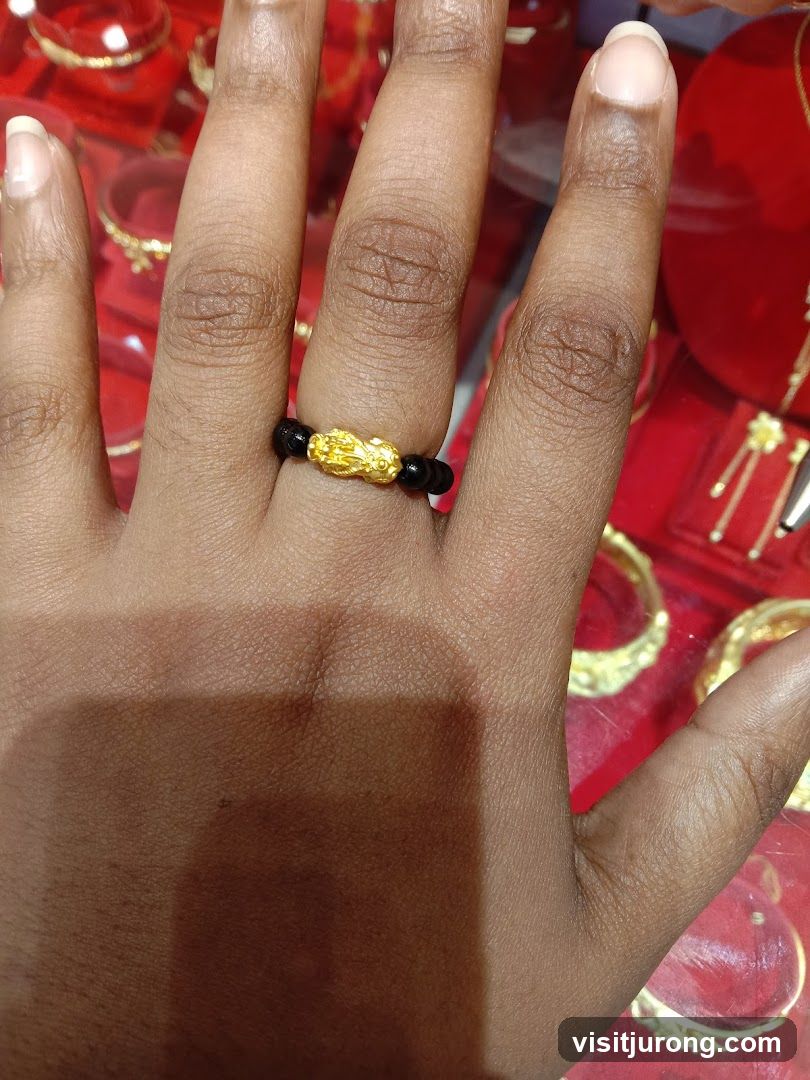 Ring with Pixiu Charm