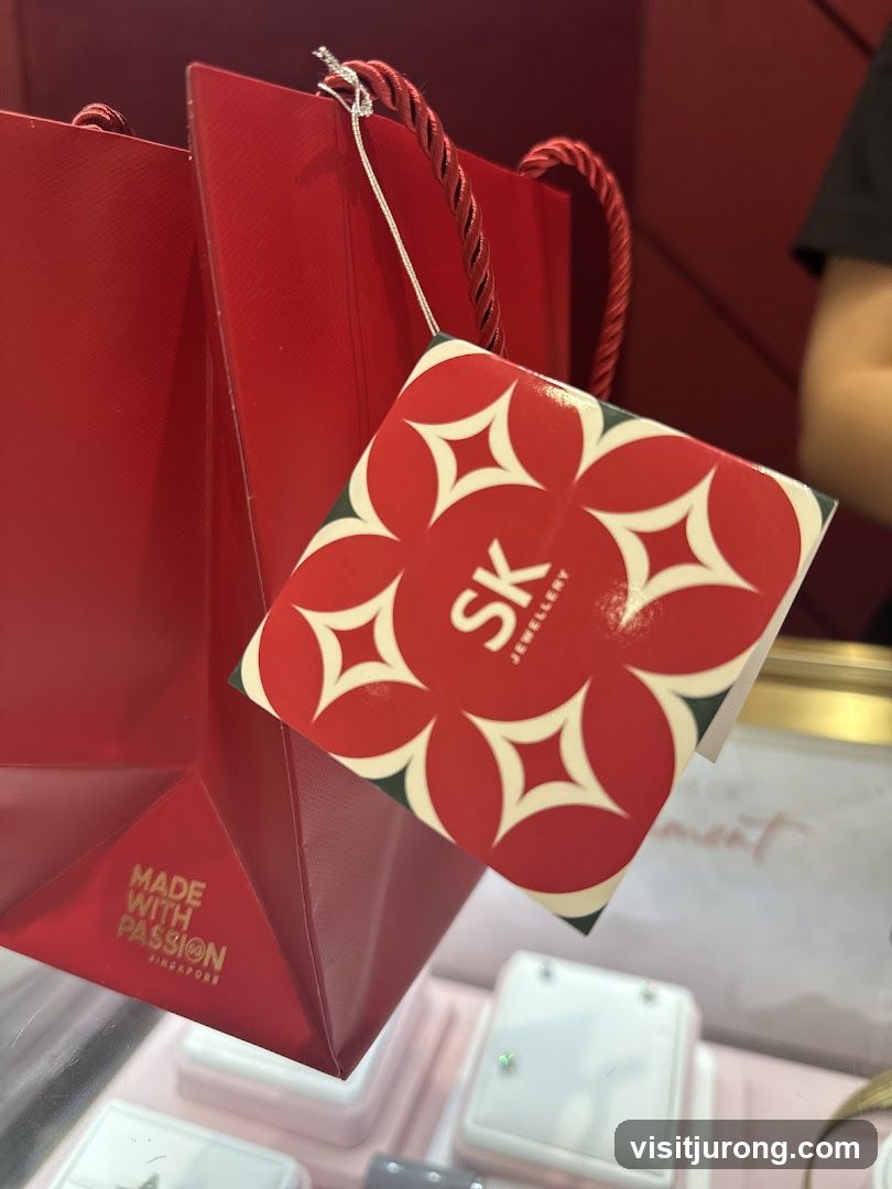 SK Jewellery Shopping Bag and Tag