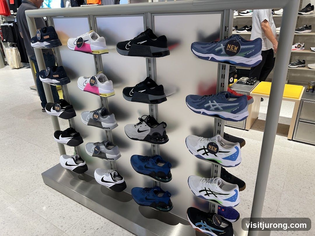 Athletic Shoes Display