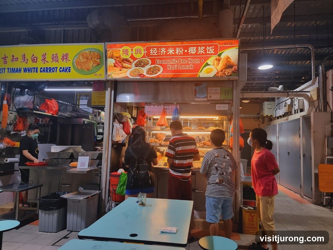 Food Stall with Customers