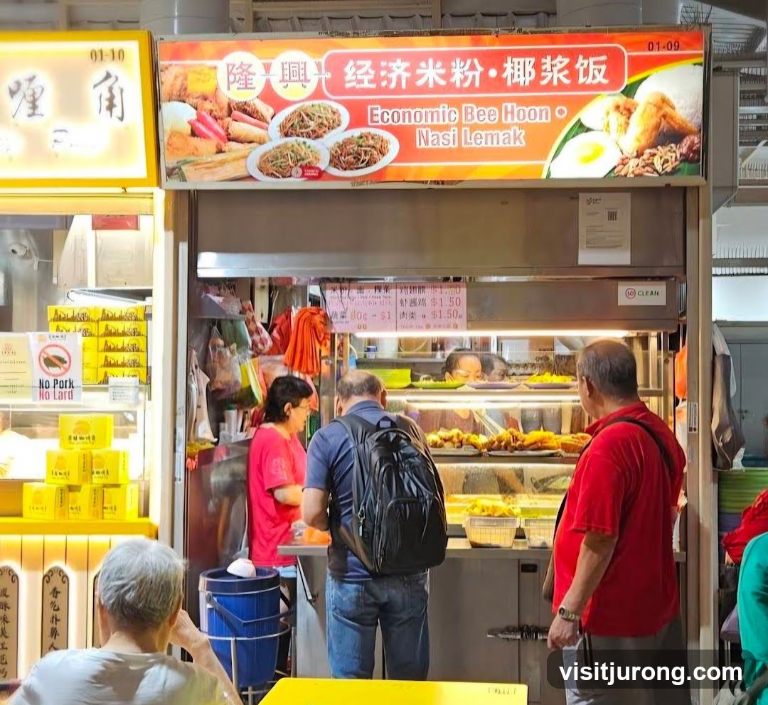 Long Xing Economic Bee Hoon • Nasi Lemak