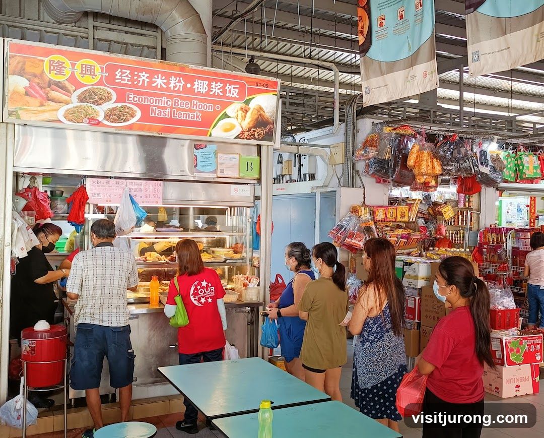Food Stall with Customers