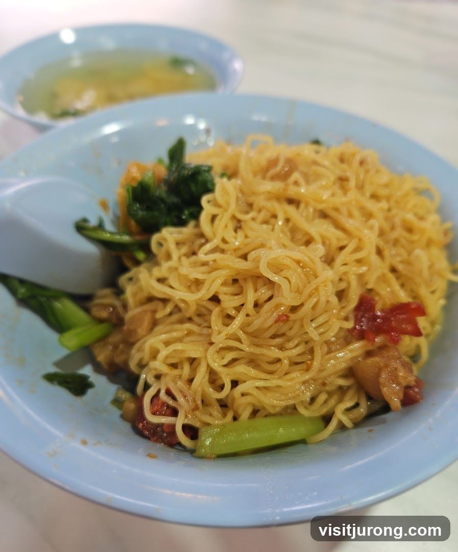 Noodles with Vegetables and Soup