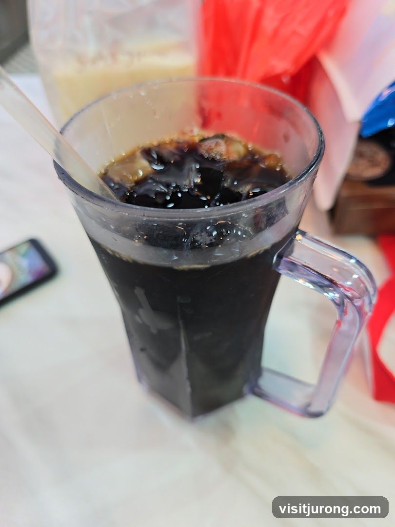 Iced Drink with Ice Cubes