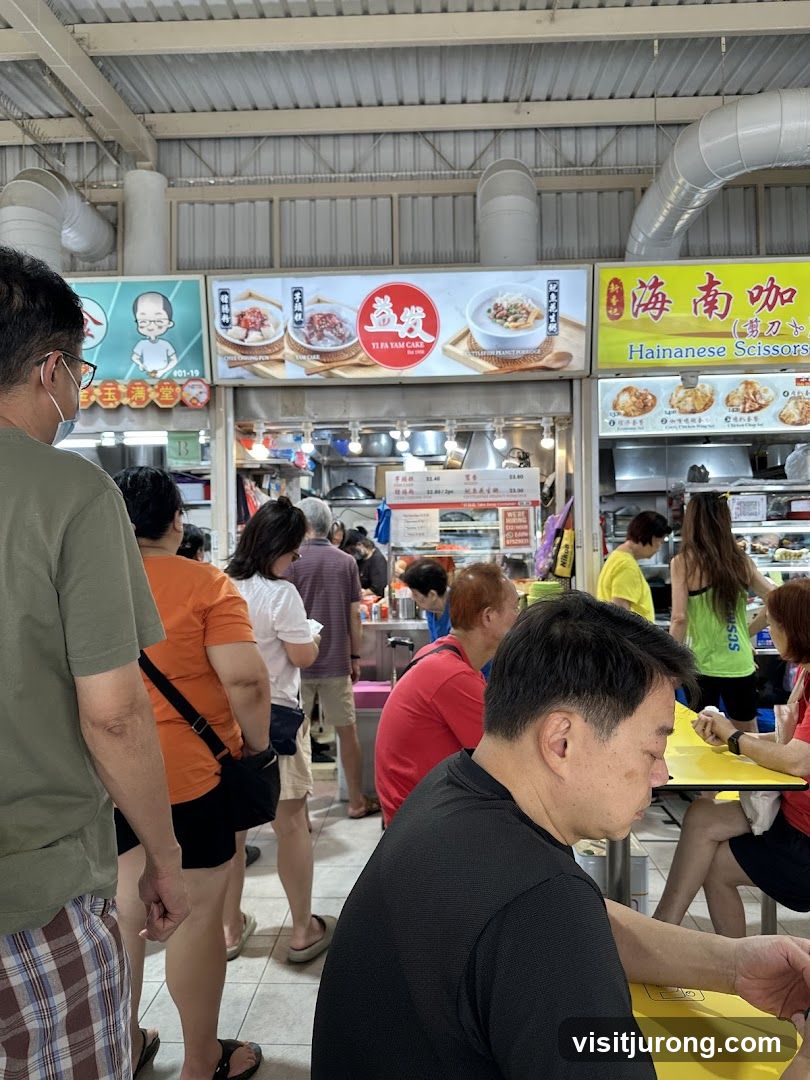 Food Stall with Customers