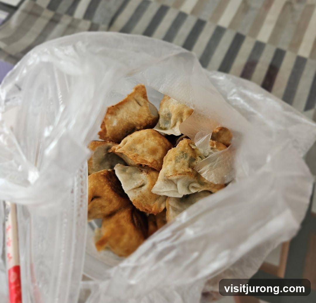 Fried Dumplings in Plastic Bag