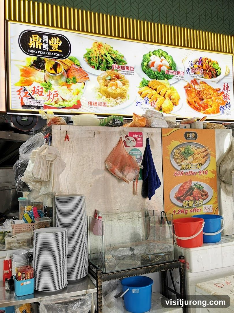 Ding Feng Seafood Menu Board