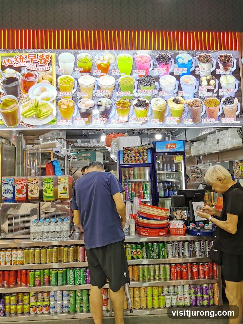 Beverage Stall with Menu