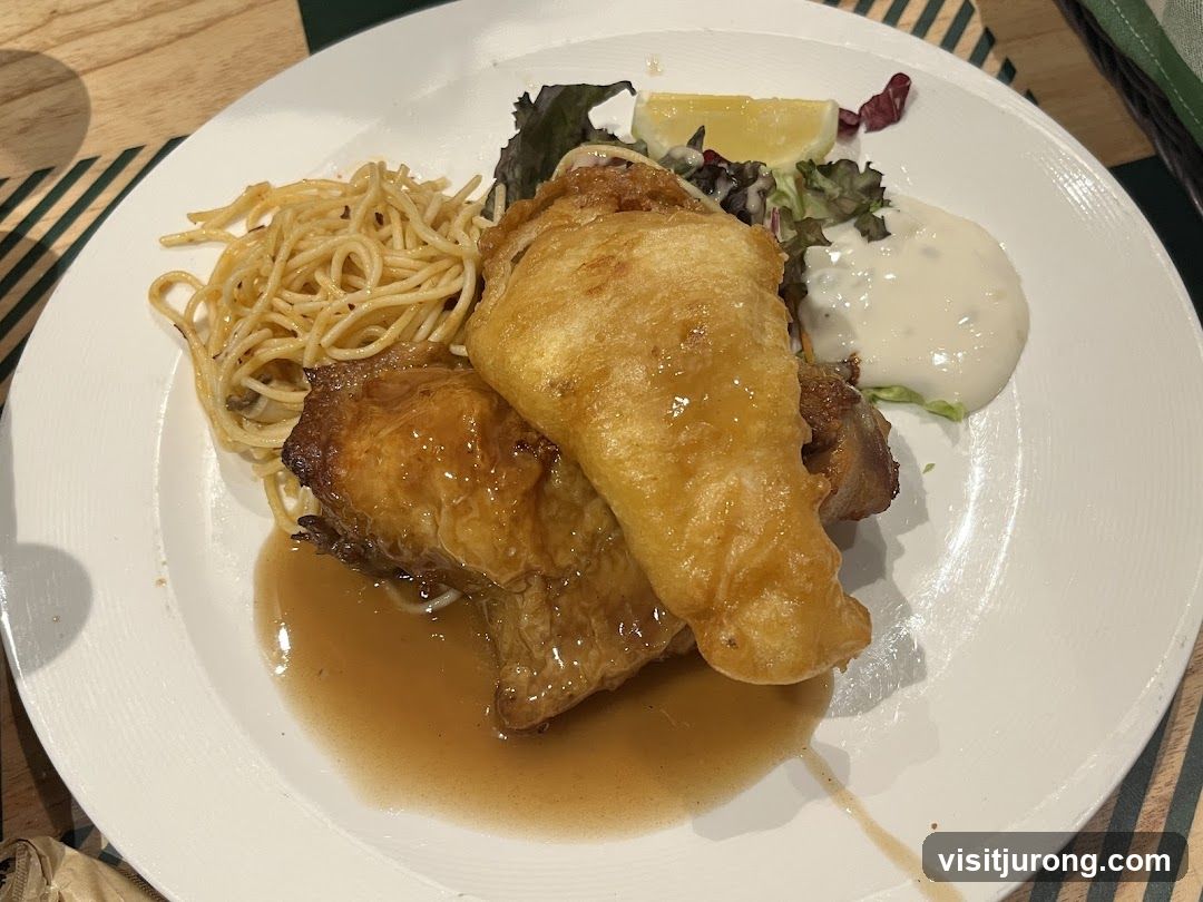 Fried Chicken and Spaghetti