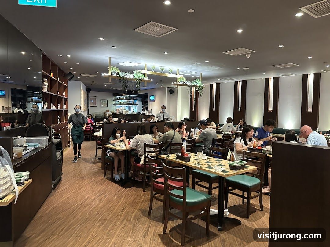 Restaurant Interior with Diners