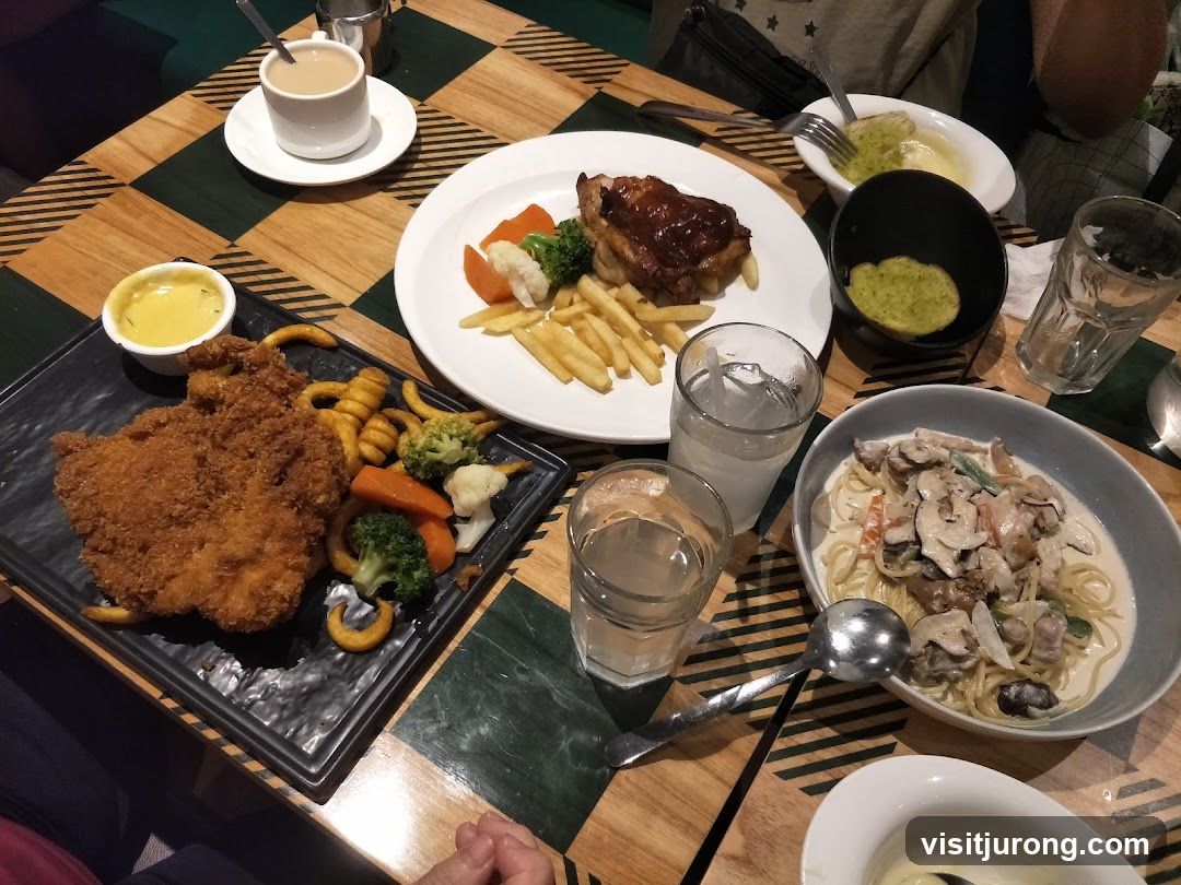 Table with various dishes