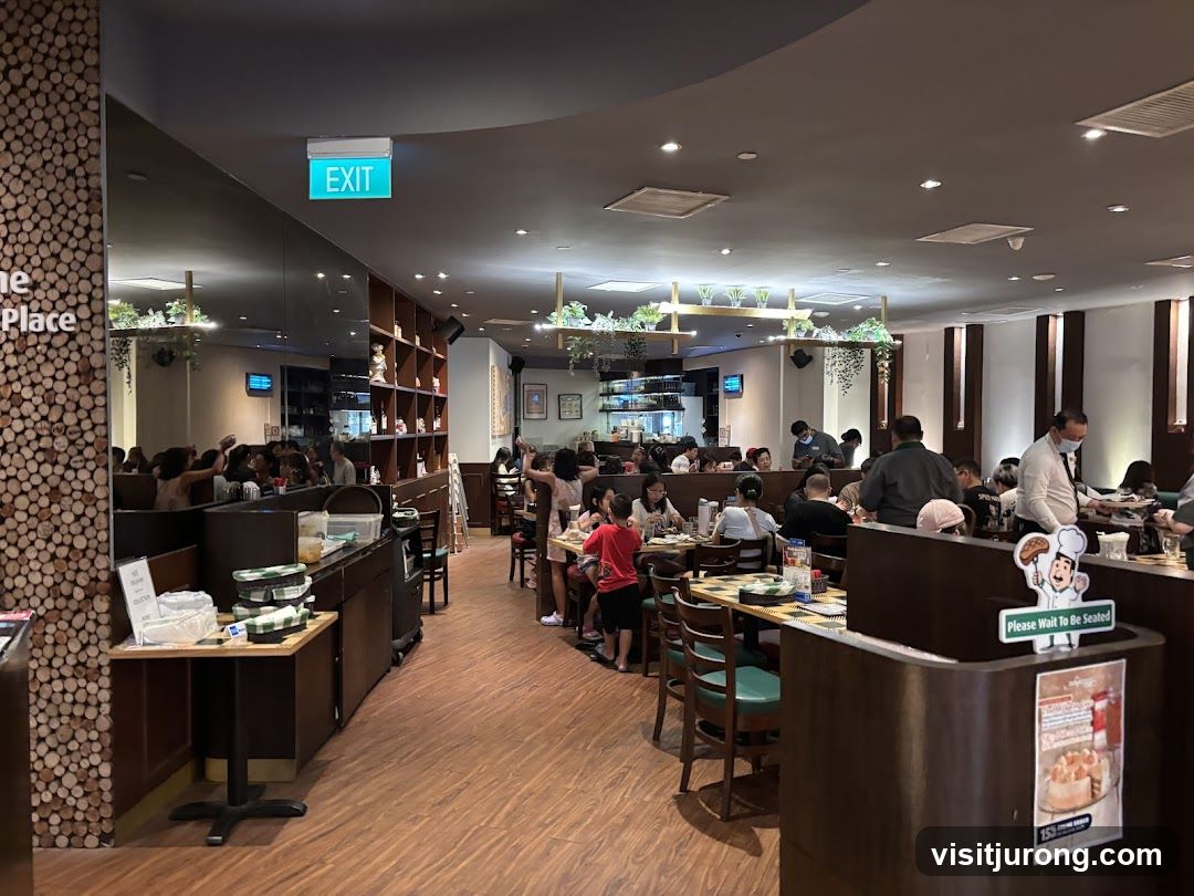 Restaurant Interior with Diners
