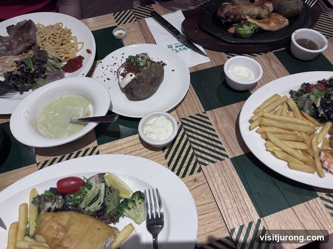 Table with various dishes
